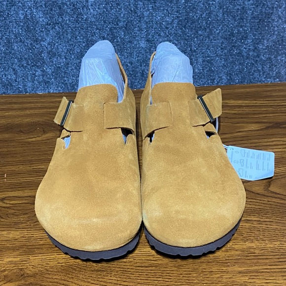Birkenstock London BS Mink Suede Leather Clog Shoes Men US 10 UK 9 EU 43 Regular - Picture 2 of 9